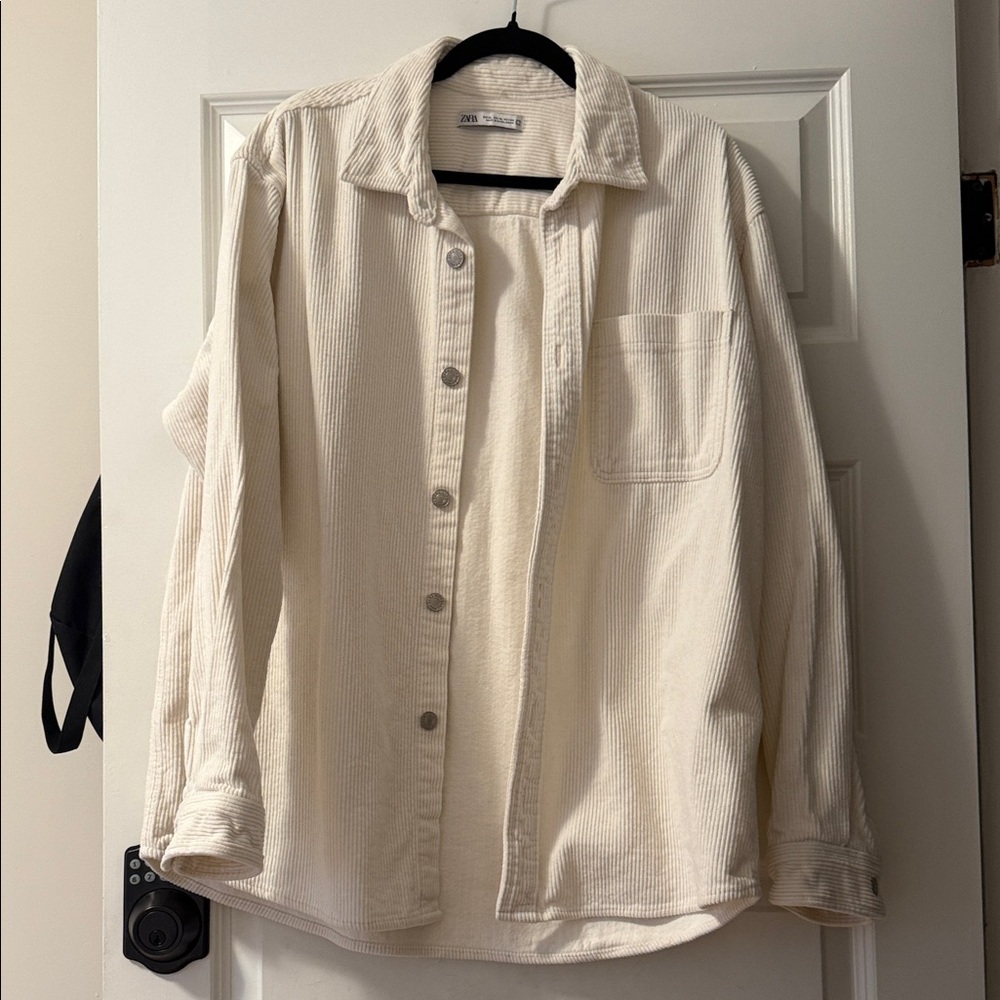 Zara Off-White corduroy jacket